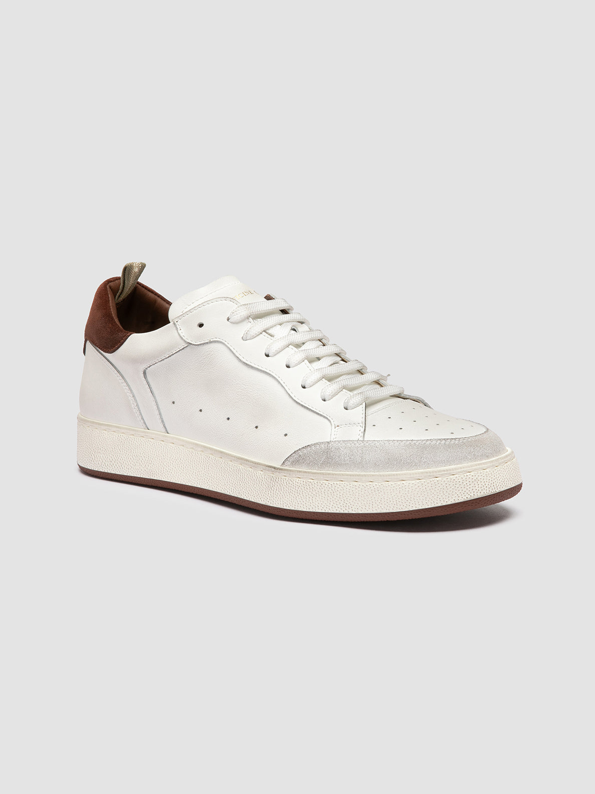 THE ANSWER/007 - L.CACHEMIRE/LEATHER/LC TAG - DIRTY - BIANCO/BIANCO/SEQUOIA - F.DO PROFILE
