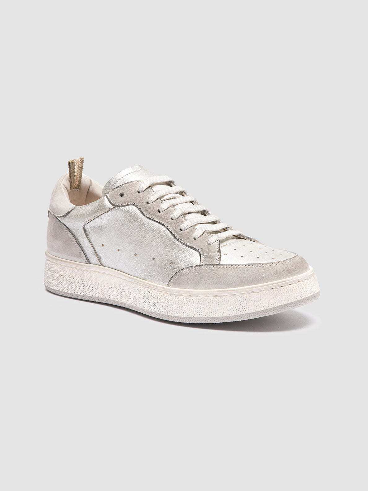 THE ANSWER/101 SOFT NABUK/PIXEL - DIRTY GRIGIO PERLA/ARGENTO_F.DO PROFILE