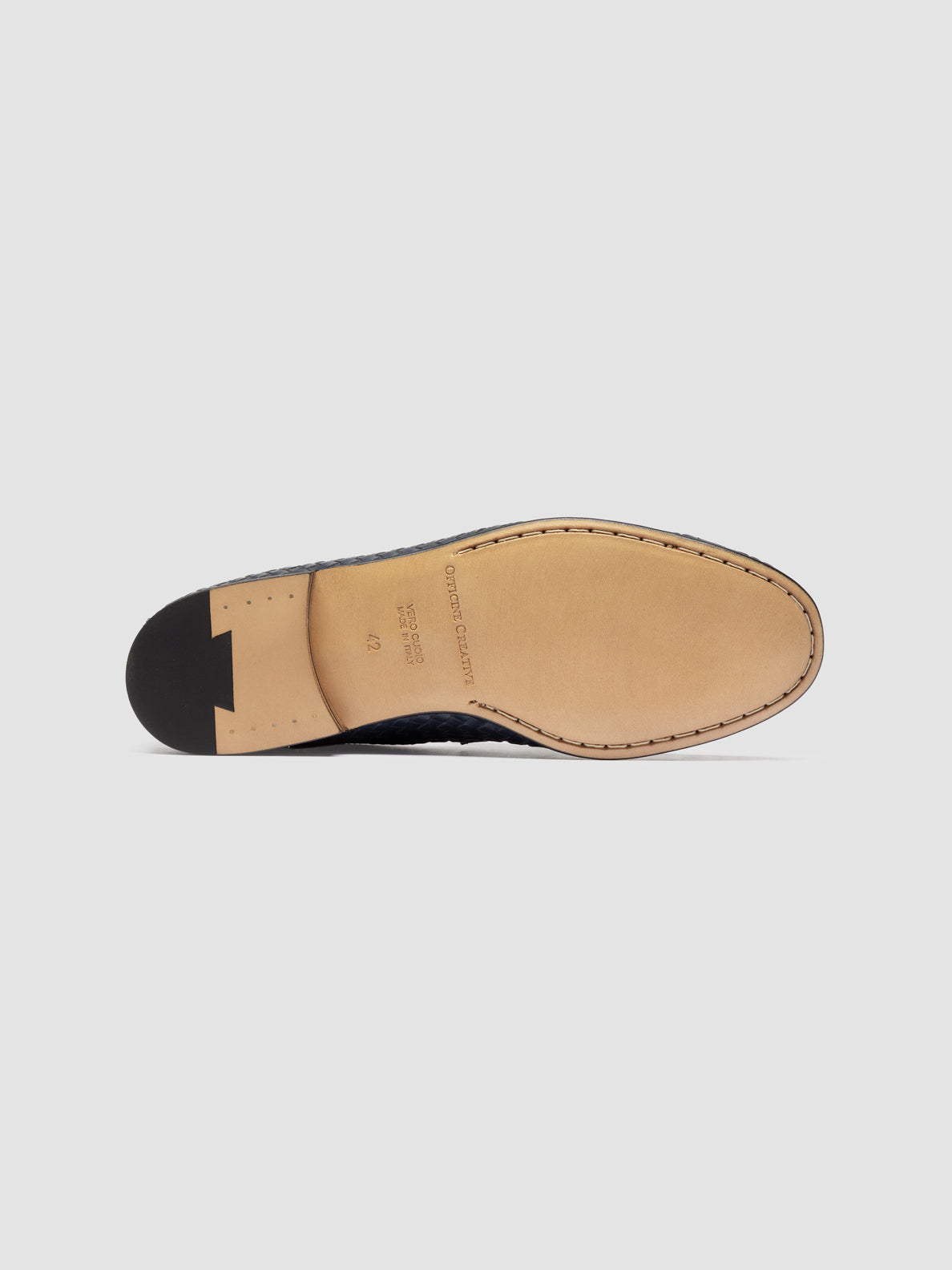 OLIVER/014 AERO BUTTERO NAPPA INTRECCIO BLU MARINE