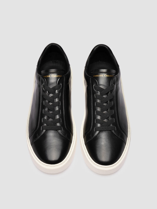 PLINTO 001 BUTTERO NAPPA NERO - FDO OFF WHITE