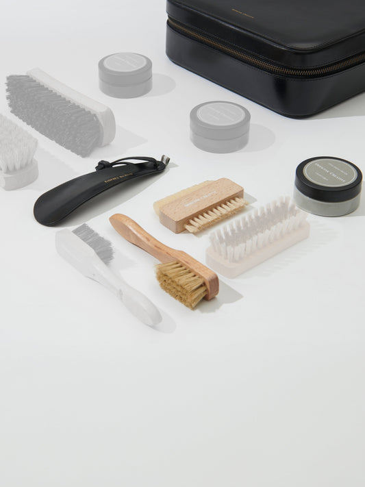 MINI KIT SHOECARE VACCHETTA NERO - Small