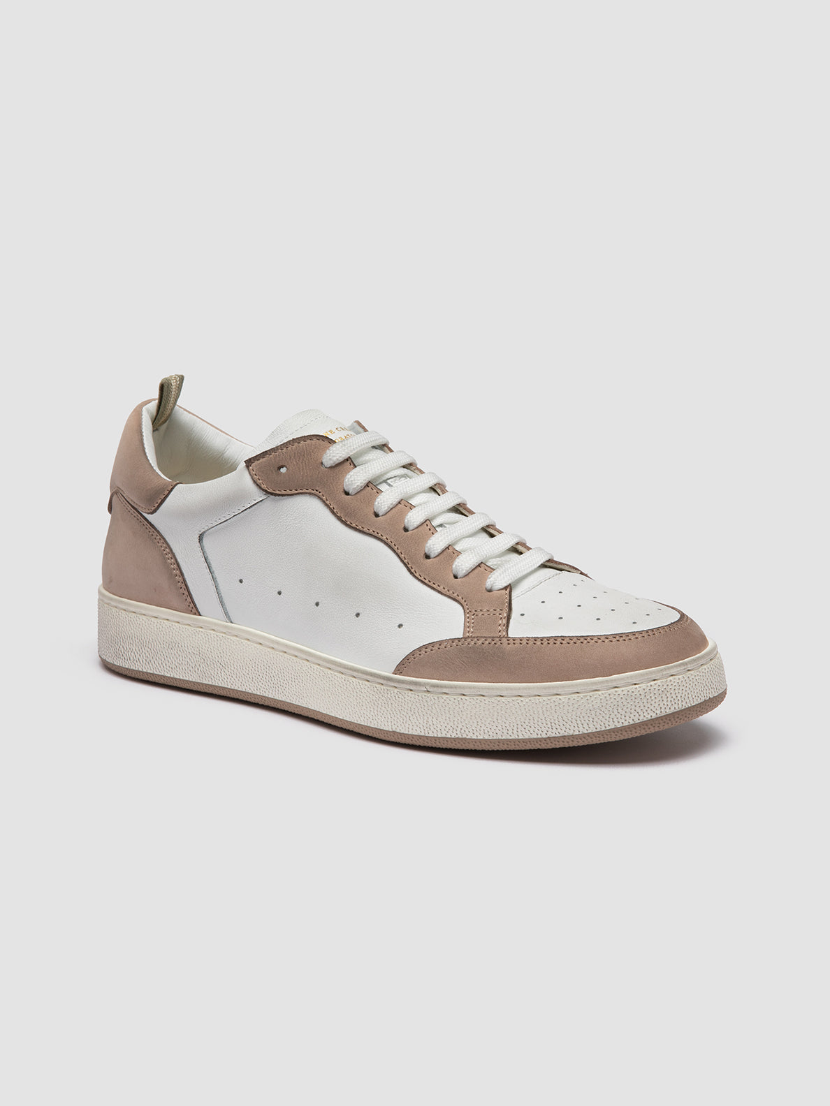 THE ANSWER/001 SOFT NABUK/FLORIDA - DIRTY CAPPUCCINO/BIANCO_F.DO PROFILE