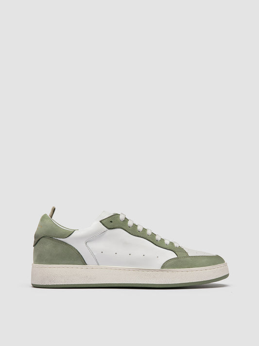 THE ANSWER/001 SOFT NABUK/FLORIDA - DIRTY OIL GREEN/BIANCO_F.DO PROFILE