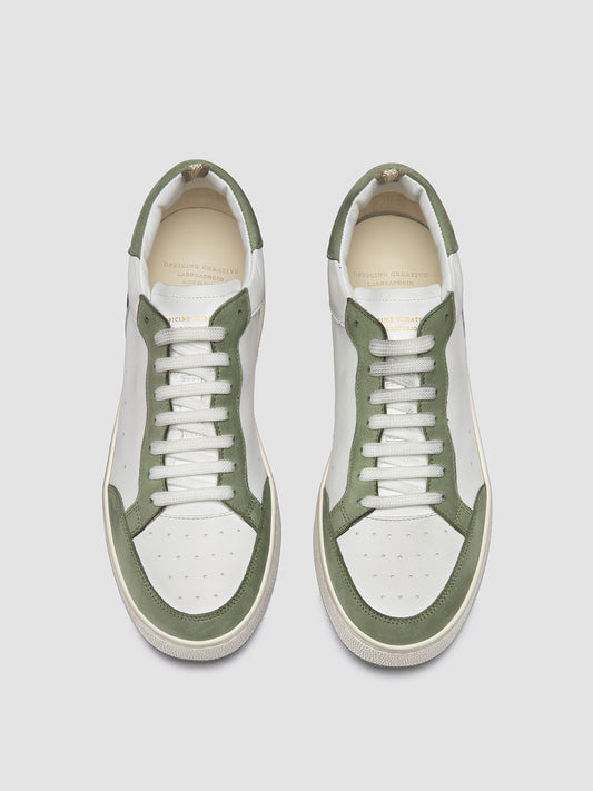THE ANSWER/001 SOFT NABUK/FLORIDA - DIRTY OIL GREEN/BIANCO_F.DO PROFILE
