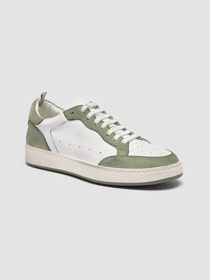THE ANSWER/001 SOFT NABUK/FLORIDA - DIRTY OIL GREEN/BIANCO_F.DO PROFILE