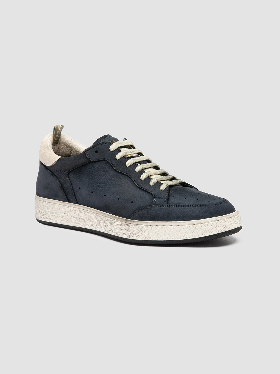 THE ANSWER/002 - SOFT NABUK/GIANO - DIRTY - BLU/TOFU - F.DO PROFILE NERO