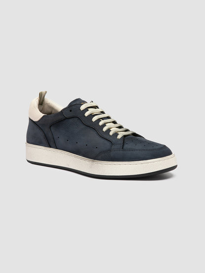THE ANSWER/002 - SOFT NABUK/GIANO - DIRTY - BLU/TOFU - F.DO PROFILE NERO