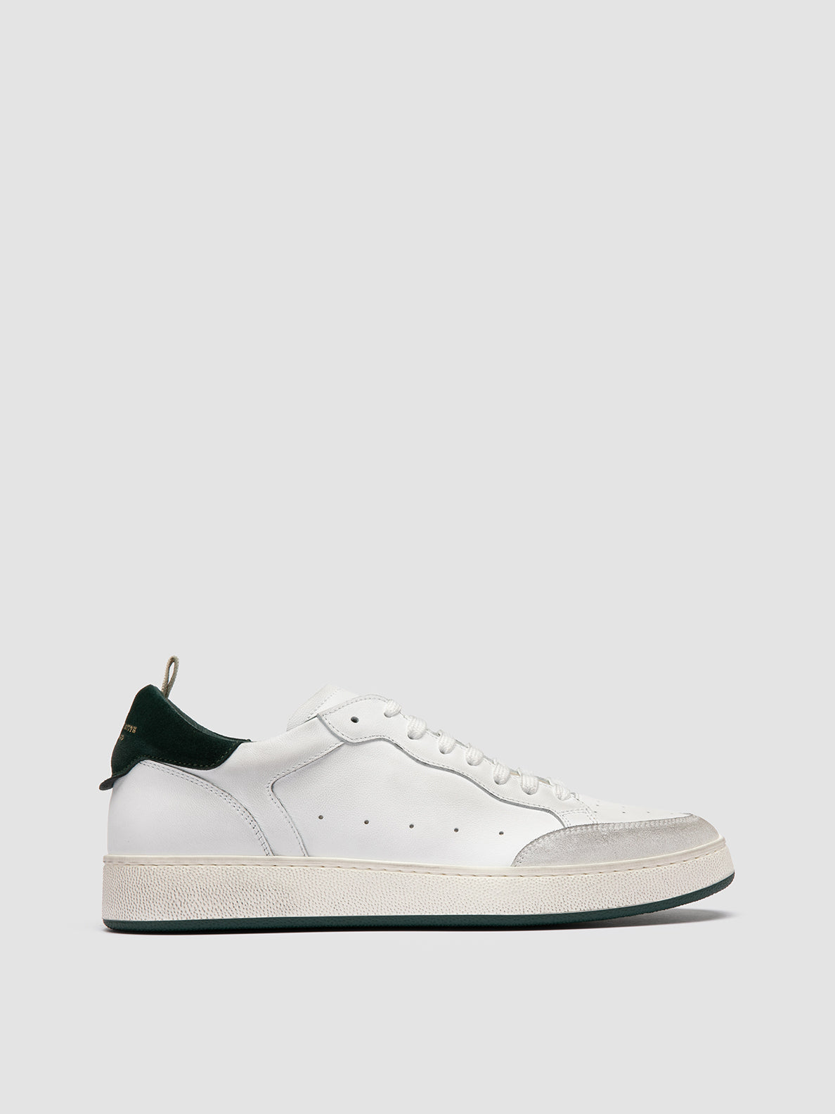 THE ANSWER/007 L.CACHEMIRE/LEATHER/LC TAG - DIRTY BIANCO/BIANCO/BOTTIGLIA_F.DO PROFILE