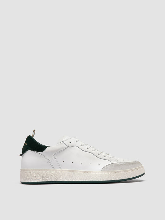THE ANSWER/007 L.CACHEMIRE/LEATHER/LC TAG - DIRTY BIANCO/BIANCO/BOTTIGLIA_F.DO PROFILE
