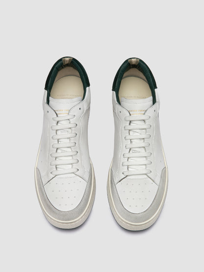 THE ANSWER/007 L.CACHEMIRE/LEATHER/LC TAG - DIRTY BIANCO/BIANCO/BOTTIGLIA_F.DO PROFILE