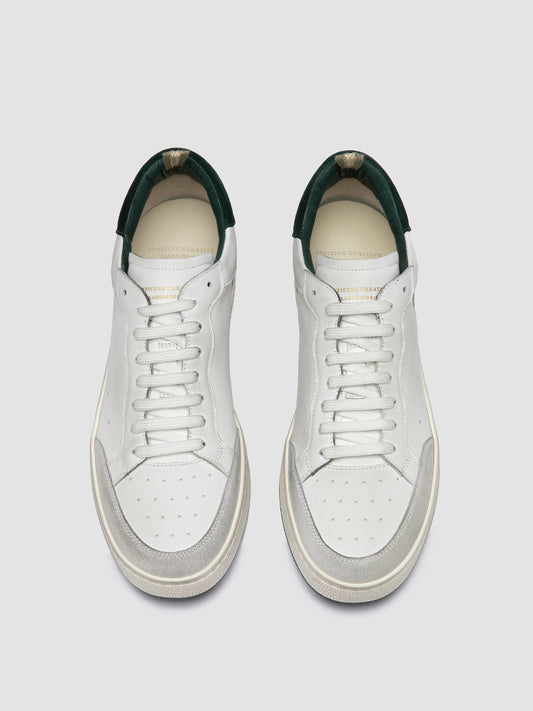 THE ANSWER/007 L.CACHEMIRE/LEATHER/LC TAG - DIRTY BIANCO/BIANCO/BOTTIGLIA_F.DO PROFILE