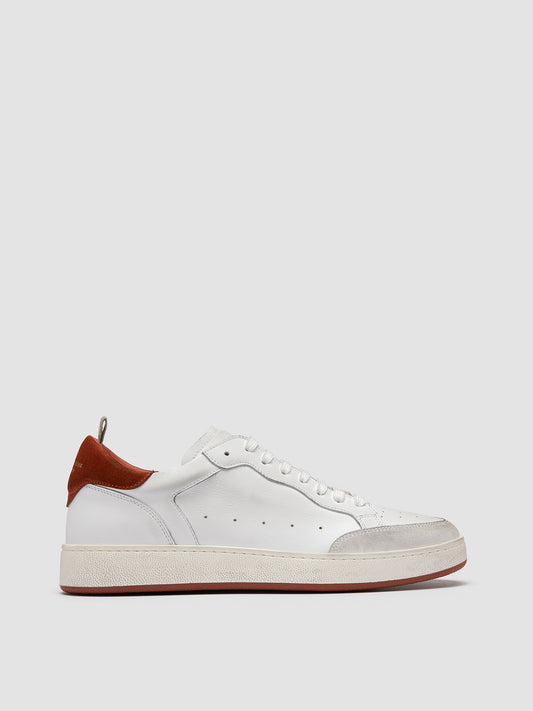THE ANSWER/007 L.CACHEMIRE/LEATHER/LC TAG-  DIRTY BIANCO/BIANCO/RUST_F.DO PROFILE