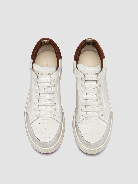 THE ANSWER/007 - L.CACHEMIRE/LEATHER/LC TAG - DIRTY - BIANCO/BIANCO/SEQUOIA - F.DO PROFILE