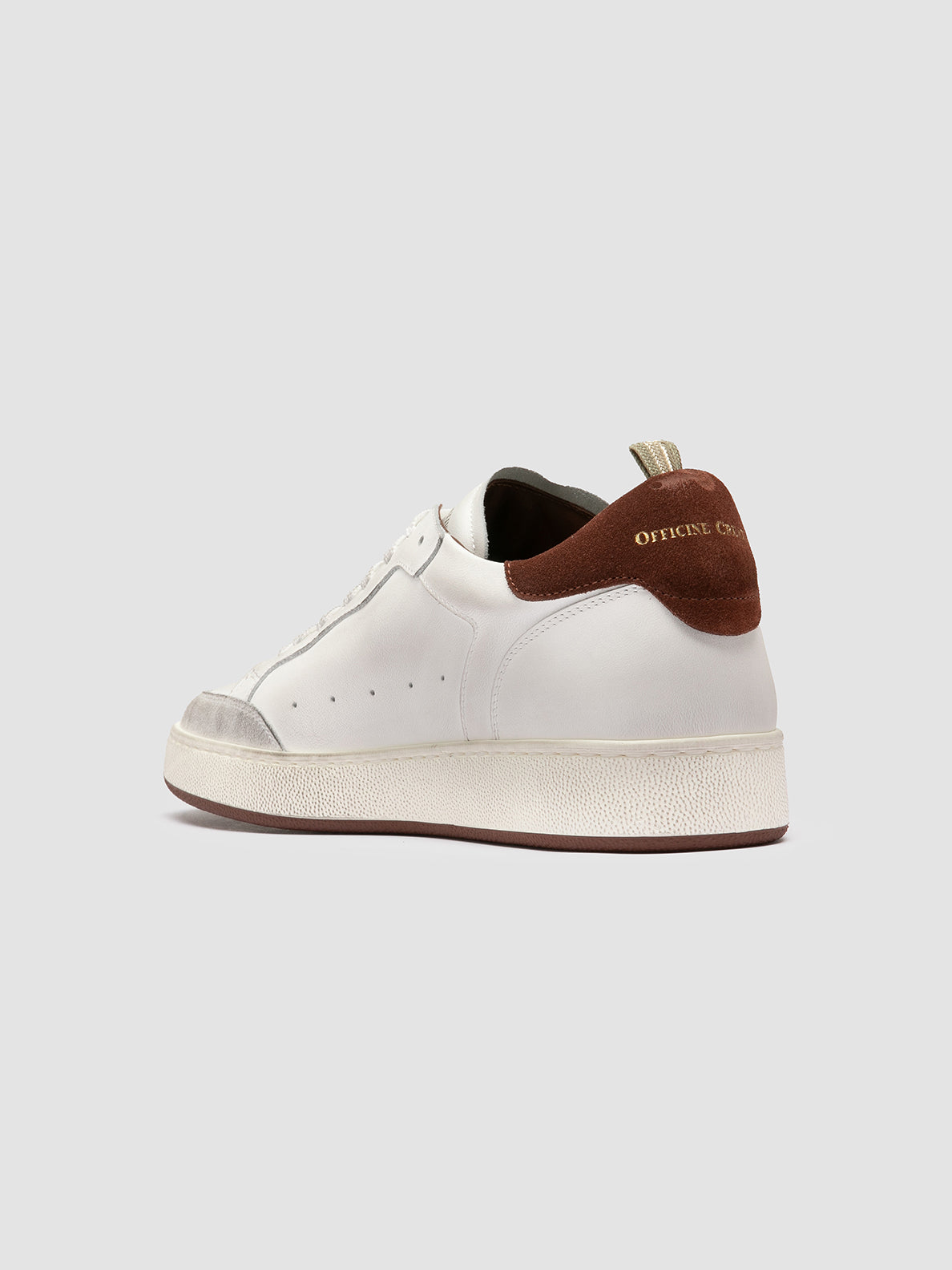 THE ANSWER/007 - L.CACHEMIRE/LEATHER/LC TAG - DIRTY - BIANCO/BIANCO/SEQUOIA - F.DO PROFILE