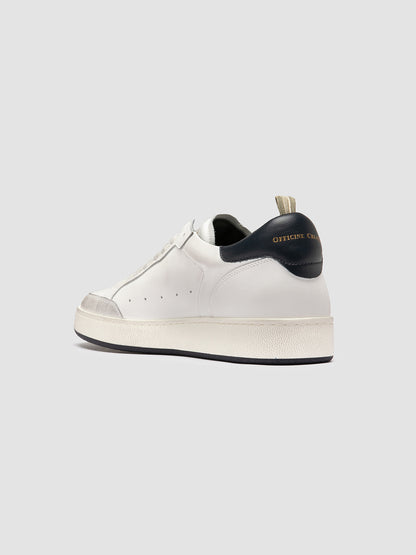 THE ANSWER/007 L.CACHEMIRE/LEATHER/LT TAG - DIRTY BIANCO/BIANCO/BLU SCURO_F.DO PROFILE