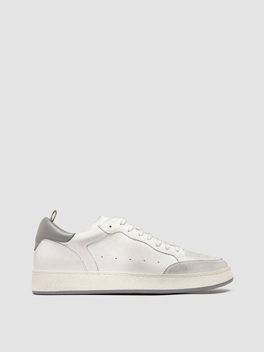 THE ANSWER/007 L.CACHEMIRE/LEATHER/LT TAG - DIRTY BIANCO/BIANCO/CAVIAR_F.DO PROFILE