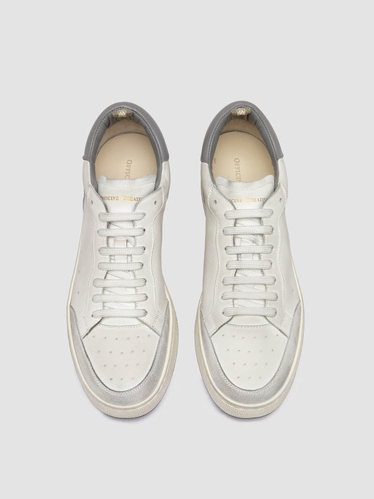 THE ANSWER/007 L.CACHEMIRE/LEATHER/LT TAG - DIRTY BIANCO/BIANCO/CAVIAR_F.DO PROFILE
