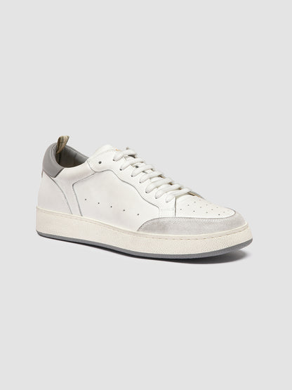 THE ANSWER/007 L.CACHEMIRE/LEATHER/LT TAG - DIRTY BIANCO/BIANCO/CAVIAR_F.DO PROFILE