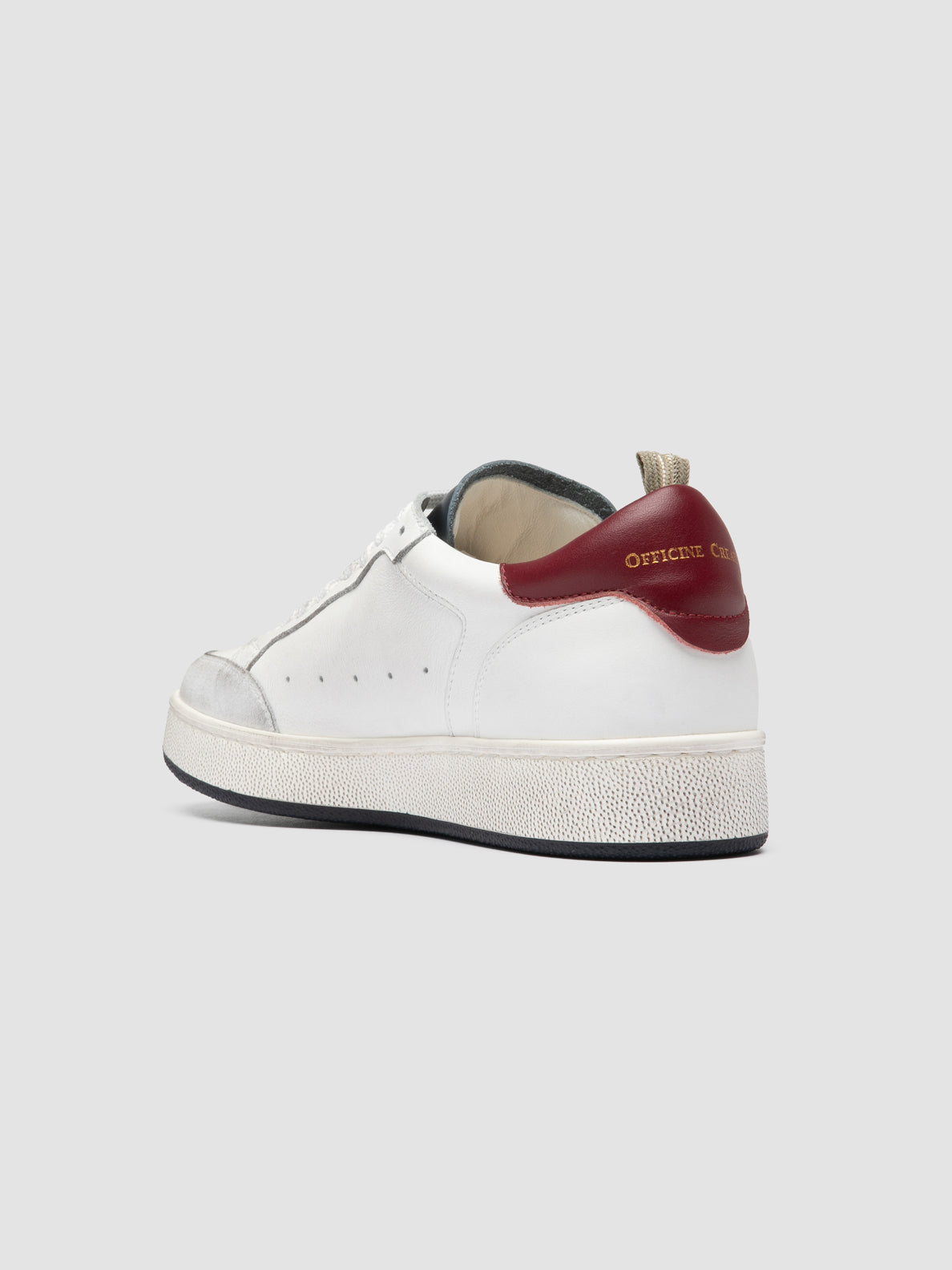 THE ANSWER/101 LIGHT CACHEMIRE/3 LEATHER - DIRTY BIANCO/BIANCO/BLU SCURO/AMARENA - F.DO PROFILE BLU
