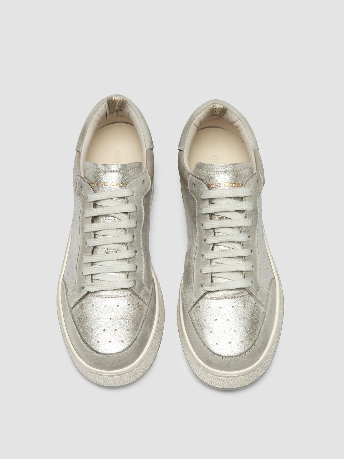 THE ANSWER/101 SOFT NABUK/PIXEL - DIRTY GRIGIO PERLA/ARGENTO - F.DO PROFILE
