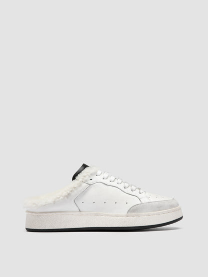 THE ANSWER/112 LIGHT CACHEMIRE/2 LEATHER DIRTY - BIANCO/BIANCO/NERO - F.DO PROFILE NERO - Fod montone