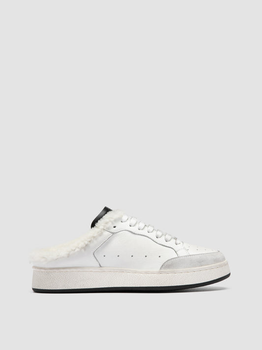 THE ANSWER/112 LIGHT CACHEMIRE/2 LEATHER DIRTY - BIANCO/BIANCO/NERO - F.DO PROFILE NERO - Fod montone