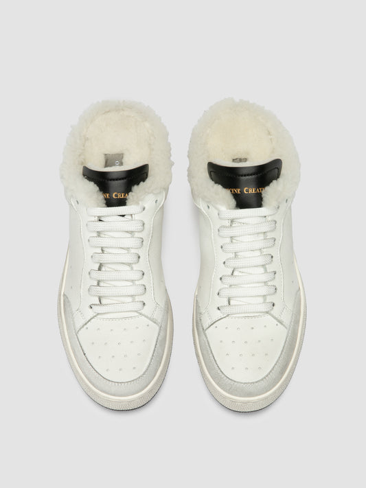 THE ANSWER/112 LIGHT CACHEMIRE/2 LEATHER DIRTY - BIANCO/BIANCO/NERO - F.DO PROFILE NERO - Fod montone