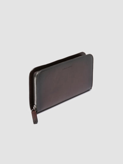 BERGE'/01 AERO SPALLA PIUMA NAPPA COFFEE