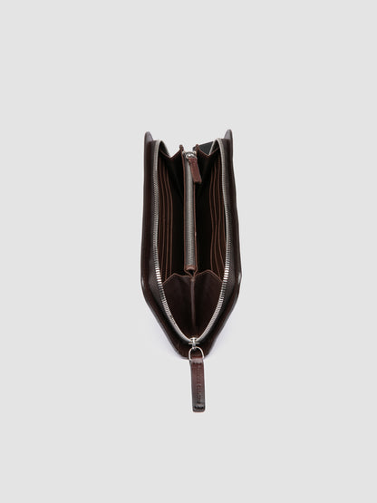 BERGE'/01 AERO SPALLA PIUMA NAPPA COFFEE