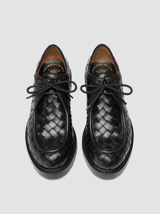 BOSS/015 SPALLA PIUMA NAPPA INTRECCIO NERO
