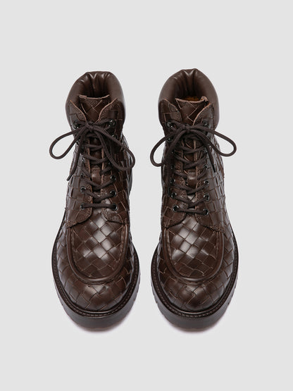 BOSS/016 SPALLA PIUMA NAPPA INTRECCIO COFFEE