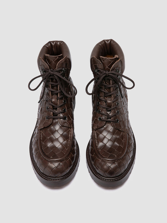 BOSS/016 SPALLA PIUMA NAPPA INTRECCIO COFFEE