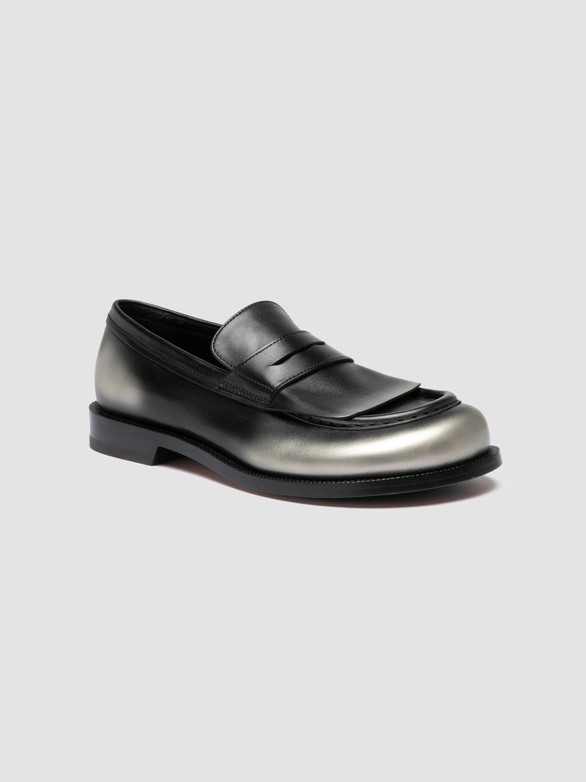 EMERALD/014 PATINA METAL BUTTERO NERO/PLATINO