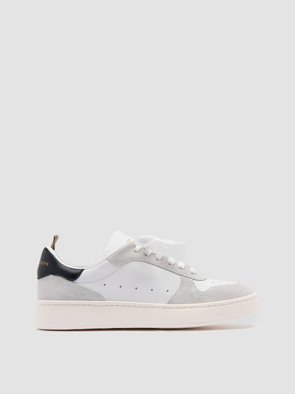 MOWER/110 LIGHT CACHEMIRE/2 LEATHER BIANCO/BIANCO/BLUE SCURO_F.DO OFF WHITE