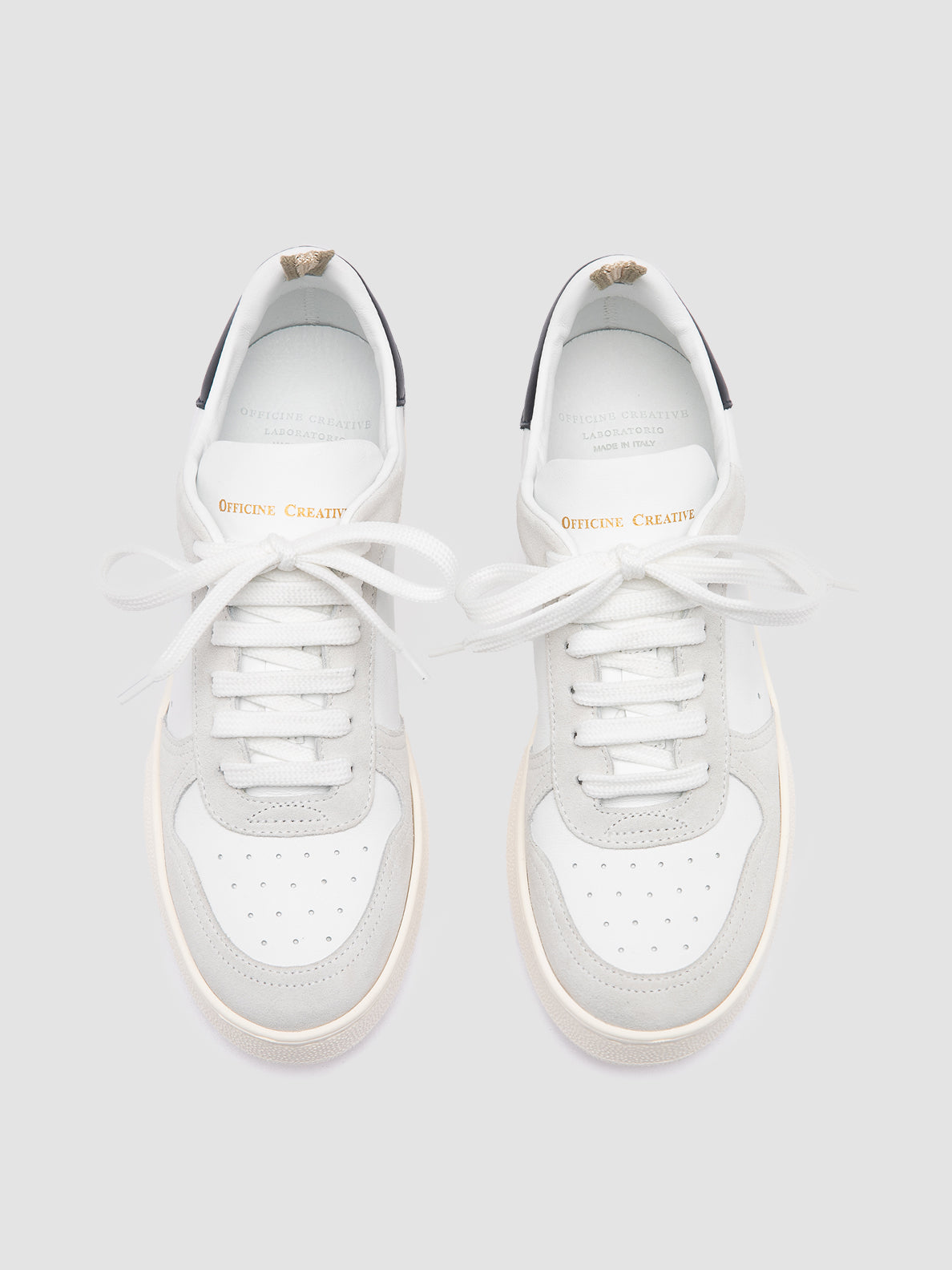 MOWER/110 LIGHT CACHEMIRE/2 LEATHER BIANCO/BIANCO/BLUE SCURO_F.DO OFF WHITE