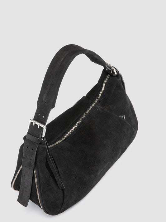 GHINZA/001 NUBUCK STM NERO