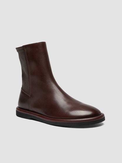 MARJORY/106 BUTTERO NAPPA/STRETCH CASTAGNO