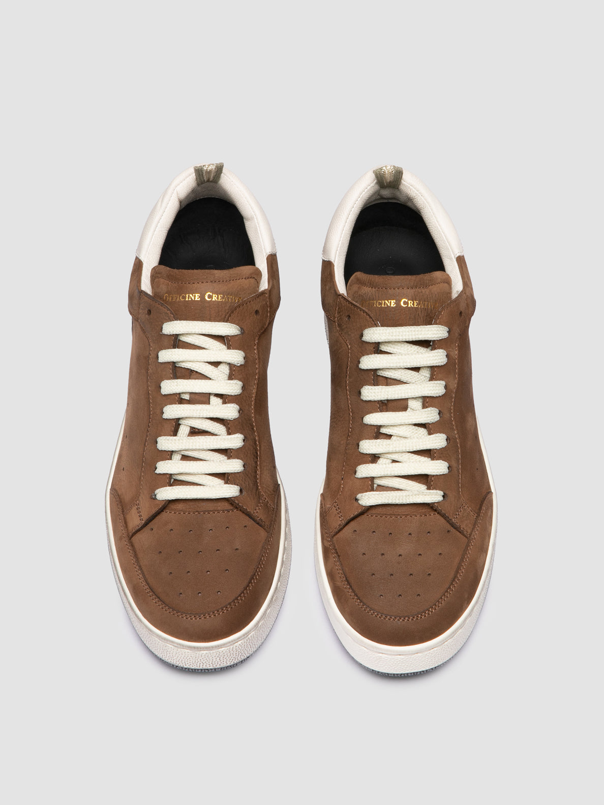 THE ANSWER/002 SOFT NABUK/GIANO - DIRTY CAFFE'/TOFU - F.DO PROFILE NERO