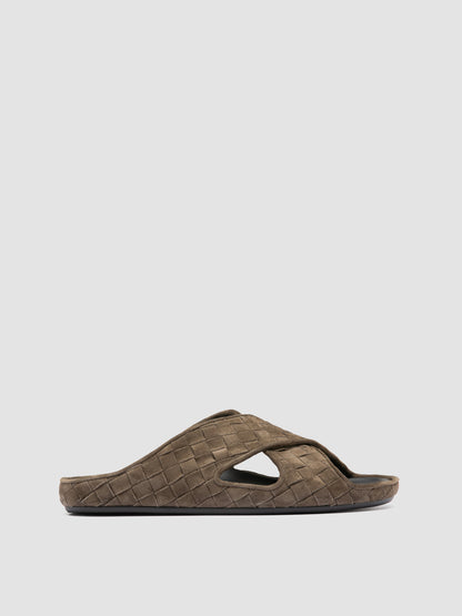 BABOUCHE/004 LIGHT CACHEMIRE INTRECCIO MILITARY
