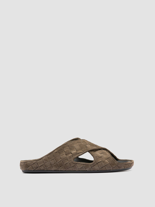 BABOUCHE/004 LIGHT CACHEMIRE INTRECCIO MILITARY
