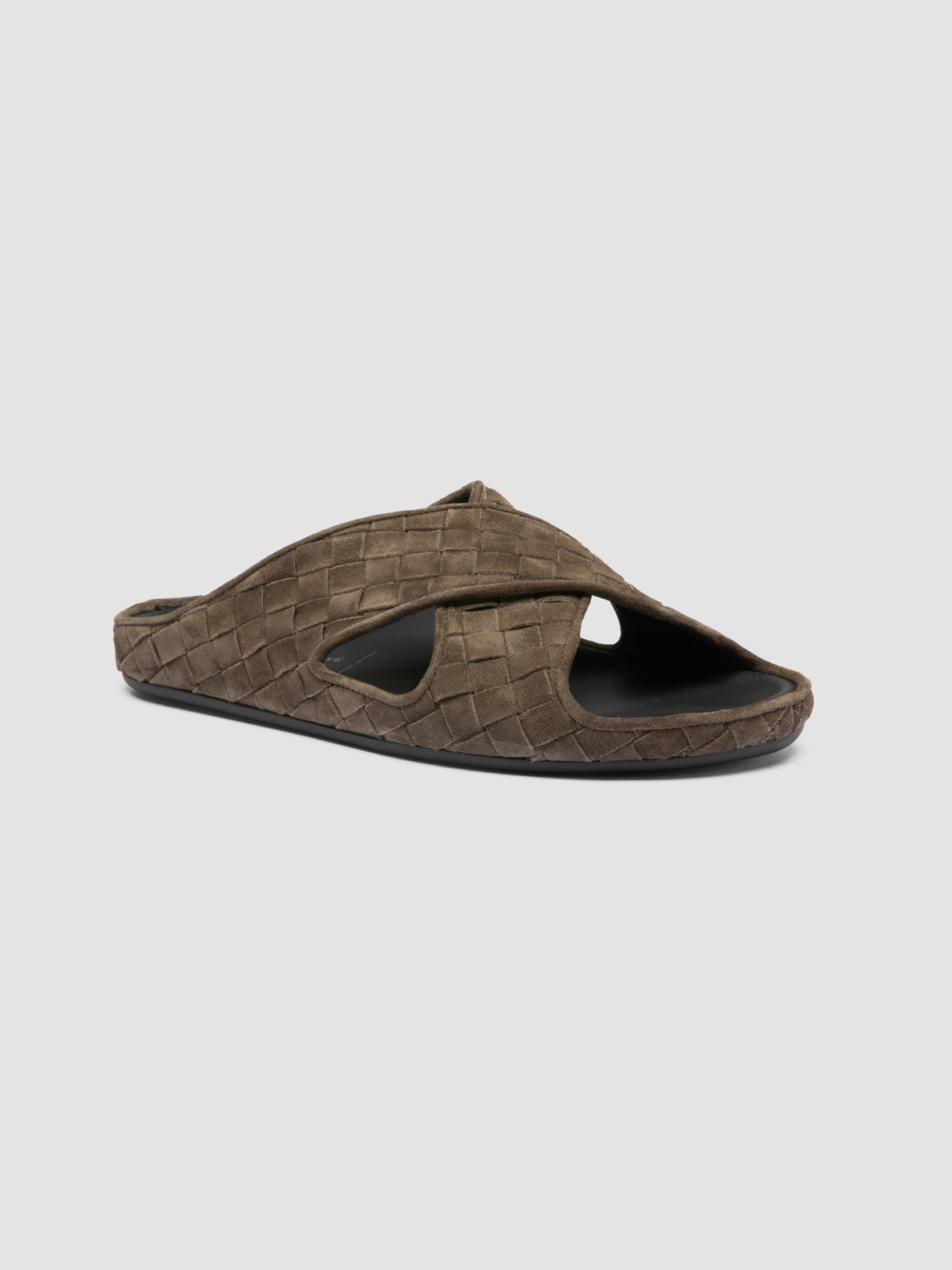 BABOUCHE/004 LIGHT CACHEMIRE INTRECCIO MILITARY