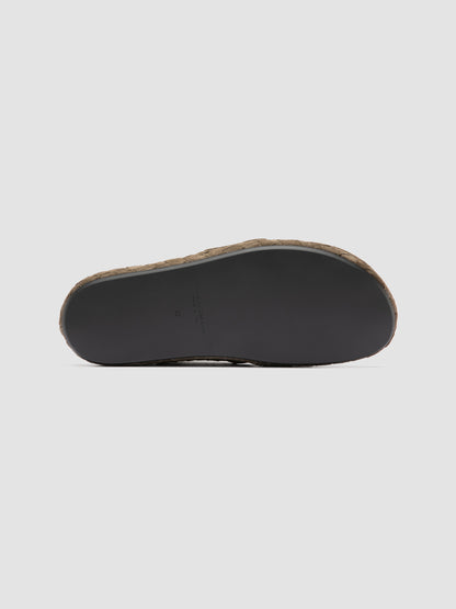 BABOUCHE/004 LIGHT CACHEMIRE INTRECCIO MILITARY
