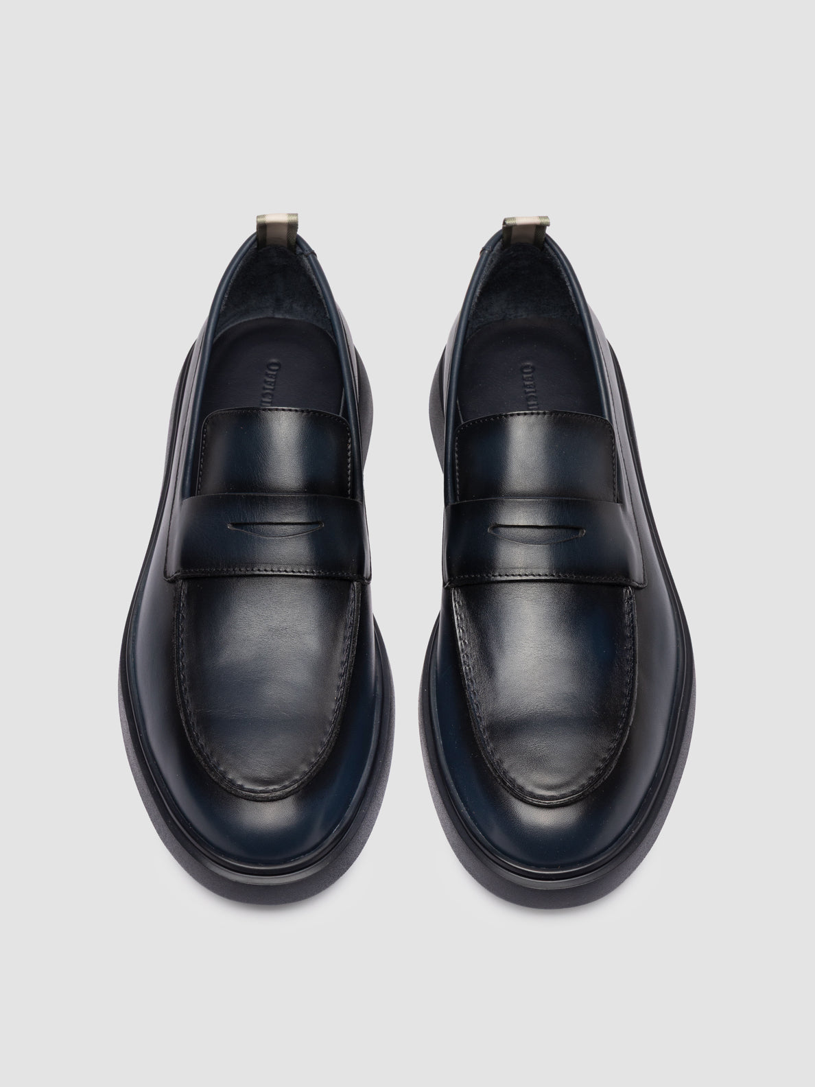 BONES/001 AERO BUTTERO NAPPA TONAL BLU MARINE