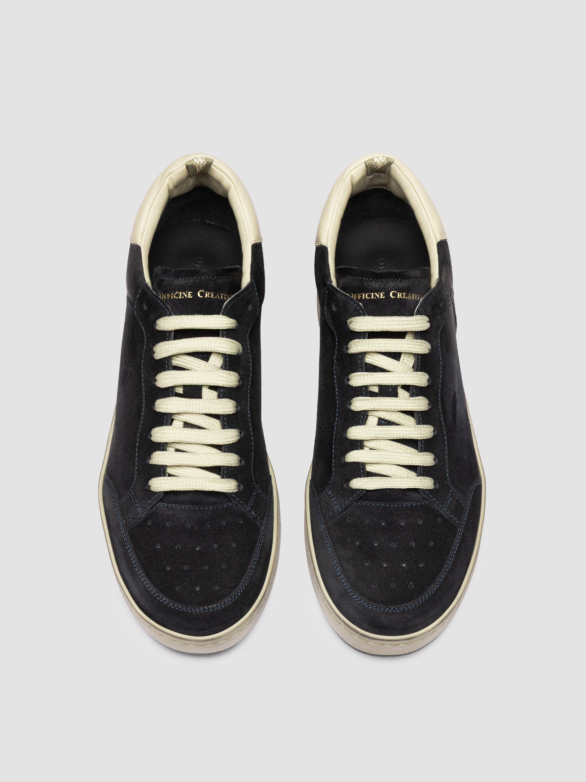 THE_GLIDE/001 LIGHT CACHEMIRE SKIN - DIRTY DEEP NAVY/LAMB F.DO AVORIO/N