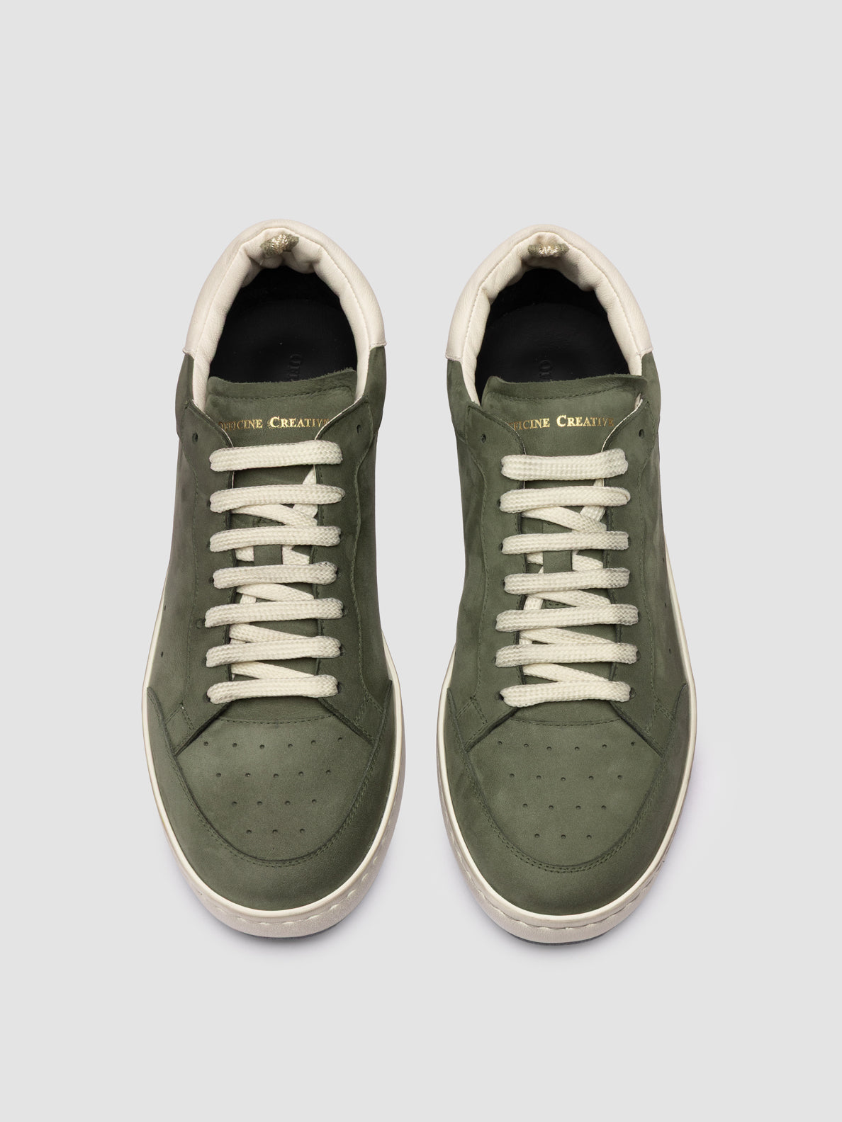 THE GLIDE 001 SOFT NABUK/GIANO - DIRTY ARMY/TOFU - F.DO OFF WHITE_N
