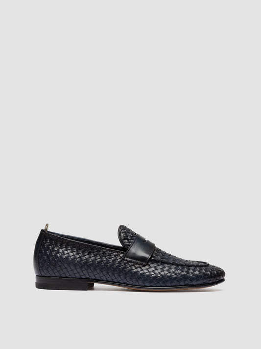 OLIVER/014 AERO BUTTERO NAPPA INTRECCIO BLU MARINE