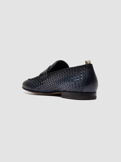 OLIVER/014 AERO BUTTERO NAPPA INTRECCIO BLU MARINE