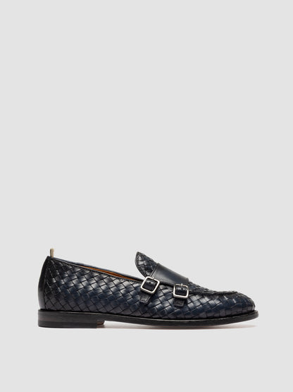 OPERA/006 AERO BUTTERO NAPPA INTRECCIO BLU MARINE