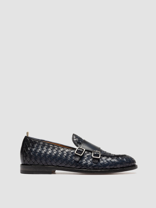OPERA/006 AERO BUTTERO NAPPA INTRECCIO BLU MARINE