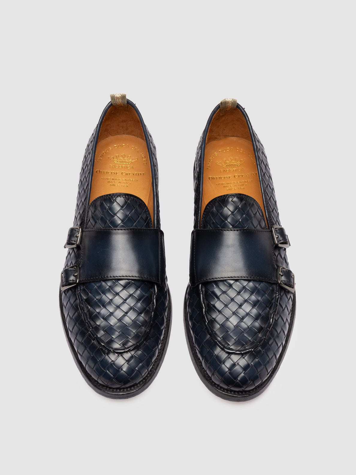 OPERA/006 AERO BUTTERO NAPPA INTRECCIO BLU MARINE